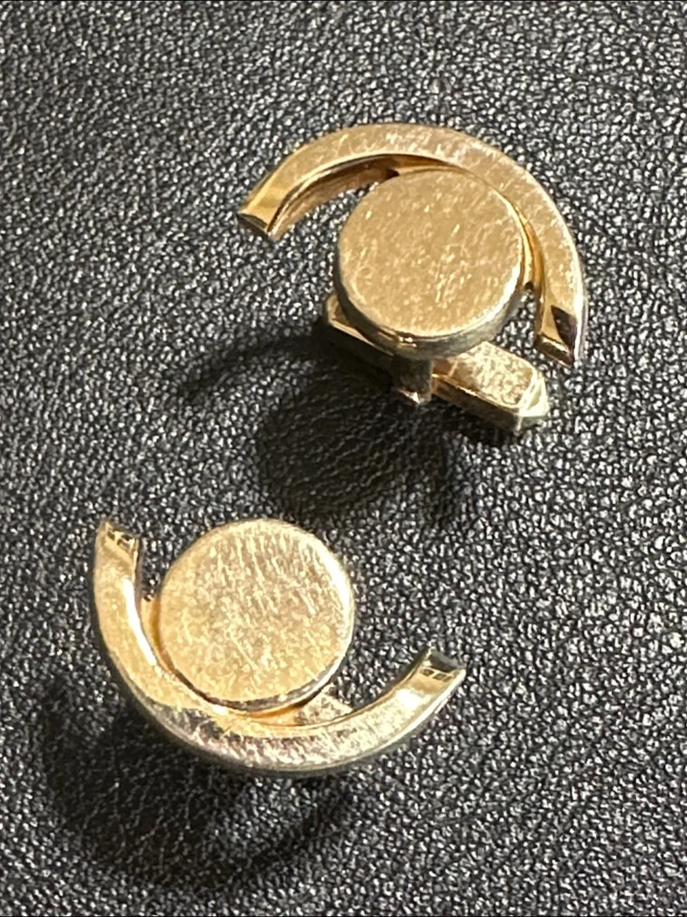SWANK Gold Tone Cuff Links